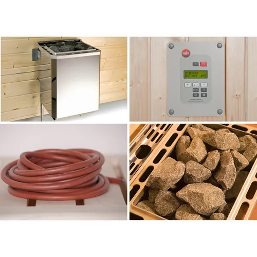 Biosaunaofen-Set Weka BioS 9,0 kW - Saunaöfen & Heizgeräte mit digitaler Kombi-Steuerung für individuelle Wärme- und Luftfeuchtigkeitsregulierung, ideal für entspannende Saunagänge.