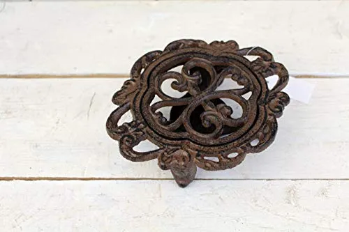 Unbekannt Nostalgie Stövchen, 15 x 12,5 x 5 cm Gusseisen