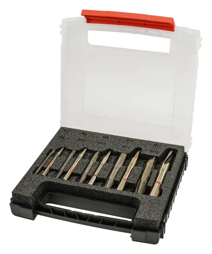 Schröder Schraubenausdreher-Satz 10tlg. - 48764-200 - 10-teiliges Set für einfaches Entfernen von beschädigten Schrauben, ideal für Heimwerker und Profis.