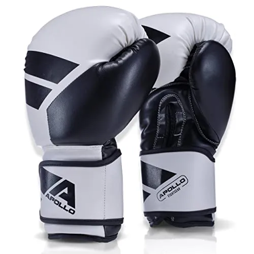 Apollo Boxhandschuhe Männer aus PU Leder | Thai Boxhandschuhe Damen und Herren | für Boxsack, Training, Sparring, Fitness, MMA Handschuhe | Kickbox Handschuhe | Boxing Gloves 12/14/16oz.