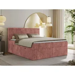 Boxbett mit Bettkasten Tiliano in pink von MKS Meble