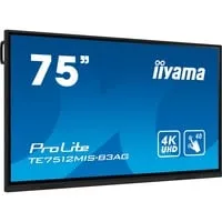 iiyama ProLite TE7512MIS-B3AG - 75 Zoll Touchdisplay, 4K Ultra-HD mit 40 Touchpunkten und WLAN-Modul für interaktive Meetings
