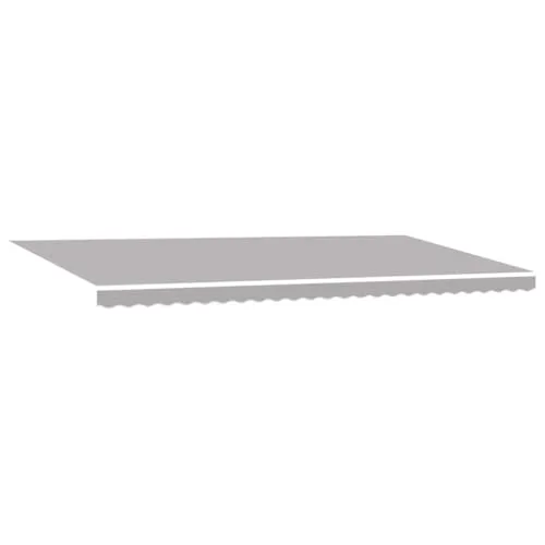 vidaXL Markisenersatzstoff Hellgrau 580 x 345 cm von vidaXL