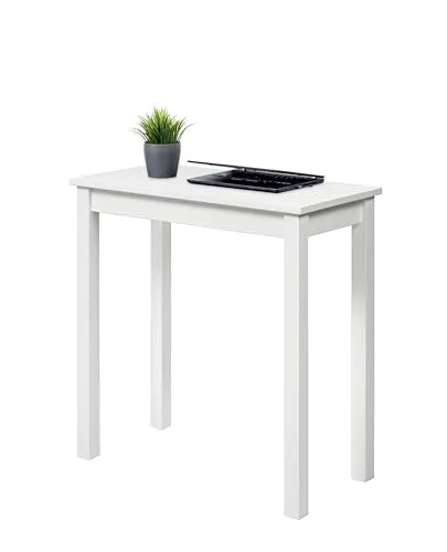 hagge home Skandinavischer Holz Schreibtisch – Vielseitiger Computertisch in Weiß - Vielseitig einsetzbarer Schreibtisch aus FSC-zertifiziertem Kiefernholz. Ideal für Homeoffice, Schlafzimmer oder als Küchentisch. Robuste Qualität, pflegeleicht und umweltfreundlich.