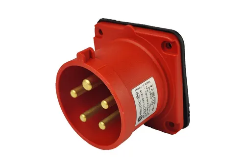 TP Electric Steckdose CEE Einbaustecker gerade 5P 32A 400V IP44 75x75, 1-St.
