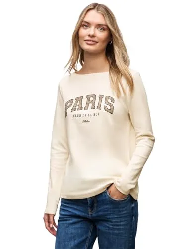 STREET ONE Langarmshirt mit Leo-Wording Print von Street One