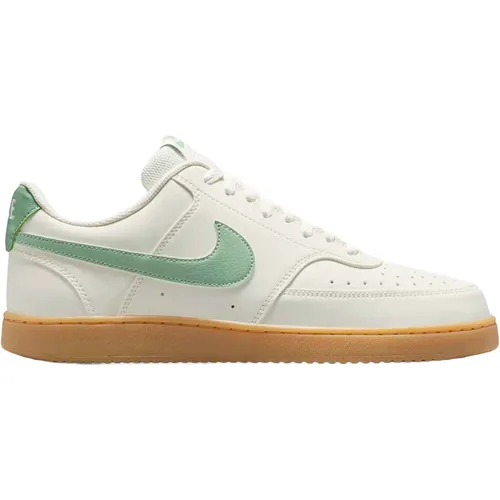 Nike Sportswear Court Vision Low Sneaker in Beige, 43 EU - Sportlicher Sneaker mit klassischem Design, ideal für jeden Anlass. Die leichte Phylon-Mittelsohle sorgt für hohen Tragekomfort, während die Gummisohle für gute Griffigkeit sorgt.