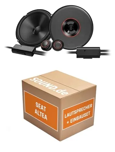 Lautsprecher Boxen Einbaupaket für JBL Club3 64C kompatibel mit Seat Altea vorne | 2X Tief-Mitteltöner 2X Hochtöner