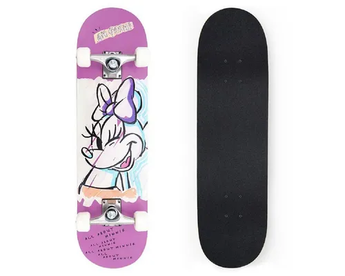 Disney Minnie Mouse Skateboard – Ideal für Gehwege & Parks in schwarz von Disney