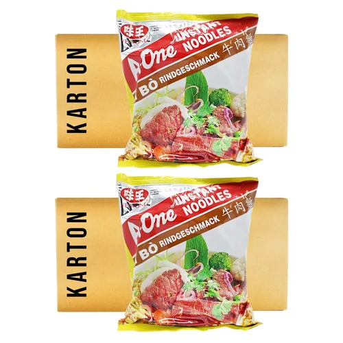 60er Pack (60x85g) A-One Instantnudel Rindgeschmack Mi Bo Instant Nudelsuppe