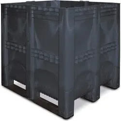 BRB-Lagertechnik Elefantenbox Großbox mit 3 Kufen - Robuste Aufbewahrungsbox aus lebensmittelechtem PE-HD, ideal für die Lagerung von Lebensmitteln. Extrem stabil, kältebeständig bis -40 °C und hitzebeständig bis +60 °C, perfekt für Kühlhäuser.