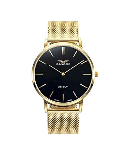 Sandoz Reloj Classic&Slim 81445-97 Hombre Negro
