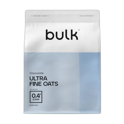 Bulk Fein Gemahlene Haferflocken, Oats, Schokolade, 1 kg, 20 Portionen, Verpackung Kann Variieren