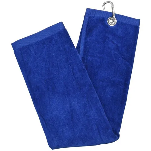 Longridge Blank Luxury 3 Fold Golf Towel Blue Blue