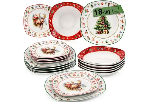 SÄNGER Geschirr-Set Bilgola (18-tlg) für 6 Personen in weiß von Sänger