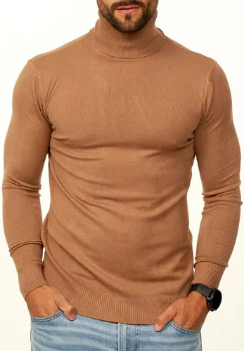 DAILY COTTON Rollkragenpullover als Feinstrick Pulli in Slim Fit für Herren Männer Winterpullover - Casual & Business Look Rolli