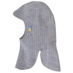 Joha Schlupfmütze Balaclava aus Merinowolle in Blau/Grau von Joha
