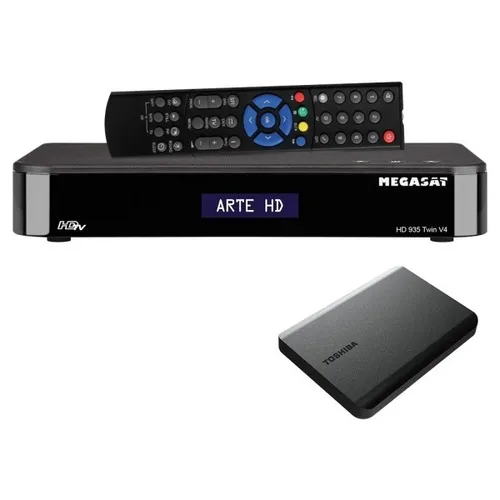 Megasat HD 935 Twin V4 HDTV Sat Receiver mit 1TB Aufnahmefunktion