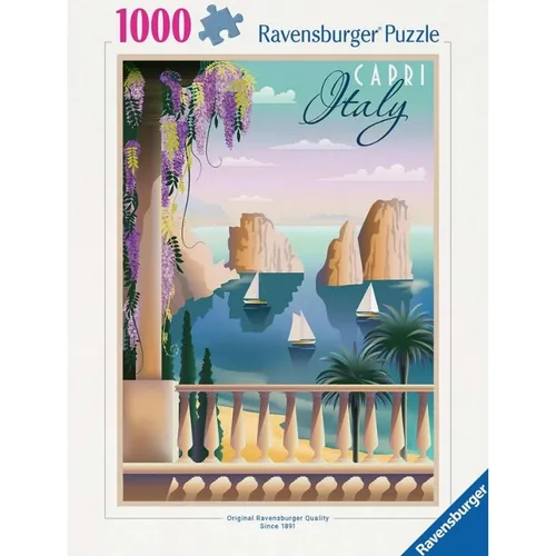 Ravensburger 01209 Puzzle Postkarte aus Capri Teileanzahl: 1000