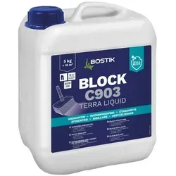 Bostik Block C903 Terra Liquid 5kg Kanister - Nahrungsergänzungsmittel für effektive Abdichtung. Lösemittelfreies Verkieselungsmittel, ideal für die schnelle und sichere Abdichtung von Lecks in kritischen Bereichen wie Keller und Tunneln.