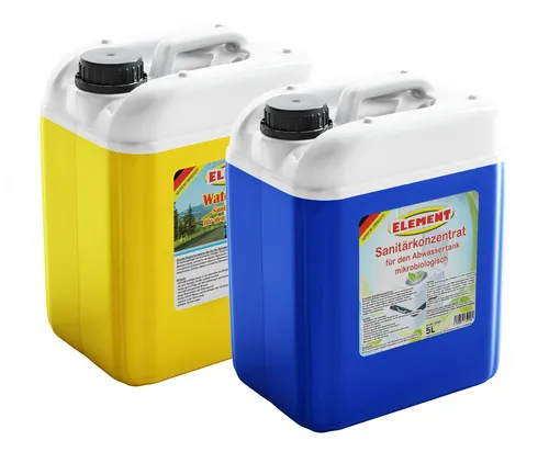 Sanitärflüssigkeit Set 2x 5 Liter Sanitärkonzentrat Campingtoilette Water Rinse