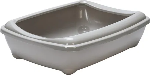 Karlie Katzentoilette mit Rand Arist-O-Cat grau, Maße: 50 x 38 x 14 cm