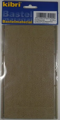 Kibri 34120 H0 Mauerplatte unregelmäßig mit Abdecksteinen 20 x 12 cm