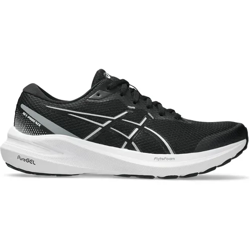 Asics GEL-PHOENIX 13 Laufschuh schwarz 41,5 EU - Laufschuhe für sportliche Aktivitäten mit atmungsaktivem Obermaterial und hoher Dämpfung durch GEL-Technologie, ideal für Läufer mit neutralem Laufstil.