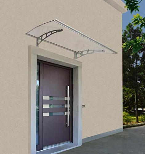 Defactoshop Vordach Defacto Vordach Überdachung - Außenanbau, langlebige Polycarbonat-Konstruktion für optimalen Wetterschutz und ansprechendes Design. Ideal für Eingänge!