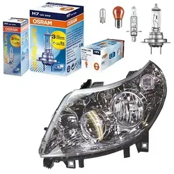 Bestprice Scheinwerfer links + OSRAM Leuchtmittel für Peugeot, Citroën, Fiat