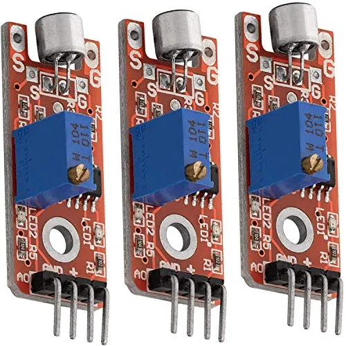 AZDelivery KY-038 Klangerfassungsmodul Mikrofon Voice- Ton Sensor für Arduino, 3er Set