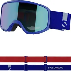 SALOMON GOGGLES LUMI RACE BLUE/Univ MID BLU - Skibrille für Kinder - Wintersport-Brillen, speziell für 6- bis 11-Jährige entwickelt, mit Multilayer-Scheibe und flexiblem Rahmen für optimalen Schutz und klare Sicht auf der Piste.