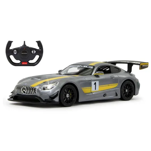 Mercedes-Benz AMG GT3 Performance 1:14 grau 27MHz - RC-Modelle: Offiziell lizenziertes Deluxe Car Modell mit detailgetreuem Innenraum und LED Licht für realistischen Fahrspaß, ideal für Kinder ab 6 Jahren.