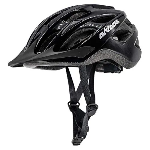 Airtracks Fahrradhelm Star K.60 – S/M & L/XL, Neon Weiß Schwarz - Fahrradhelm für Herren und Damen, extrem leicht mit nur 270 g, bietet höchste Sicherheit durch In-Mould-Technologie und 25 Belüftungsöffnungen für optimale Luftzirkulation.