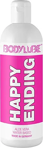 BODYLUBE® HAPPY ENDING Gleitgel ohne Glycerin | 1000 ml Premiumqualität - Wasserbasiertes Gleitgel ohne Glycerin mit pflegendem Aloe Vera für ein angenehmes Gefühl. Ideal für sensible Haut und dermatologisch getestet. Hergestellt in Deutschland.