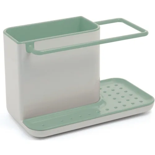 Joseph Joseph CADDY Geschirrständer Utensilienhalter in Stein-mint - Praktisches Abtropfgestell mit integriertem Utensilienhalter, ideal für eine platzsparende und ordentliche Küchennutzung.