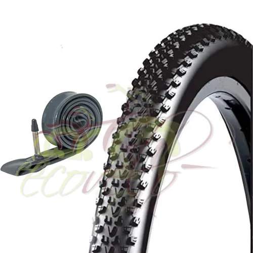Reifen 27,5 X 2,10 (54-584) + 1 MTB Fahrradschlauch Schwarz Reifen 1