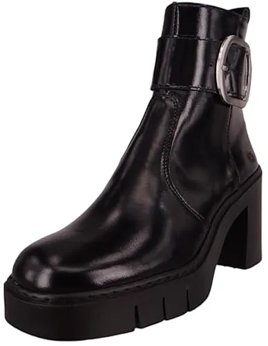 Art für Damen Lederstiefeletten 1979 schwarz - Wanderschuhe mit nachhaltigem Reißverschluss und komfortablem Blockabsatz, ideal für Herbst/Winter. Hergestellt aus hochwertigem Rindsleder für besten Tragekomfort.