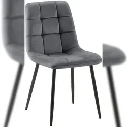 Küchen- und Esszimmerstühle Silber von CLP