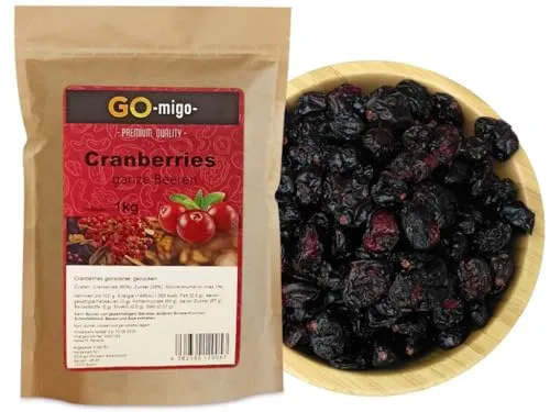 1kg Cranberries ganze beeren Top Qualität 1000g