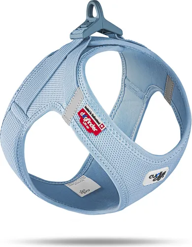 curli Vest Harness Clasp Air-Mesh 3XS - Hundegeschirr in Skyblue, superleicht und ergonomisch für höchsten Tragekomfort ohne Druckstellen