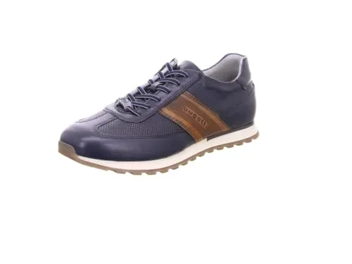 bugatti 331-ARX01-4100 Schnürschuh blau 46 EU - Sneaker in Größe 46, aus hochwertigem Leder, mit sportlichem Design und praktischem Reißverschluss für einfaches An- und Ausziehen.