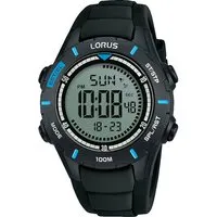 Lorus R2367MX9 Kinder Armbanduhr - Sportliche digitale Armbanduhr mit Alarm und Hintergrundbeleuchtung, wasserdicht bis 100 m - ideal für aktive Kinder.
