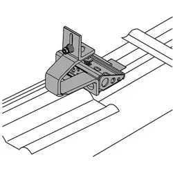 Viessmann Befestigungssatz Für 1 Flachkollektor Senkrecht Für Dachpfannen-eindeckung Mit Konterlattung