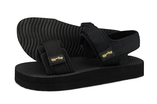 Damen Sandalen Comfy*Trek, Schwarz, Größe 39 EU - Bequeme Sandalen mit weicher Sohle und verstellbarem Klettverschluss. Ideal für sportliche Aktivitäten und den täglichen Gebrauch.