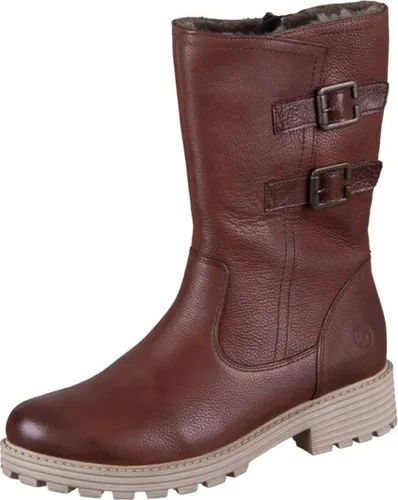 Remonte Damen Stiefel D0W76-24 - Klassisch und Warm - Wanderschuhe mit Lammfellfutter und rutschhemmender Profilsohle für optimalen Komfort und Sicherheit an kalten Tagen. Stylisches Design mit Zierschnallen und einfacher Handhabung durch Reißverschluss.