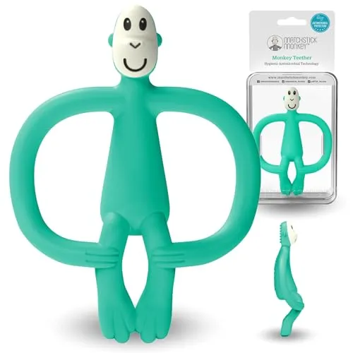 Matchstick Monkey Beißring Affe in grün von Matchstick Monkey