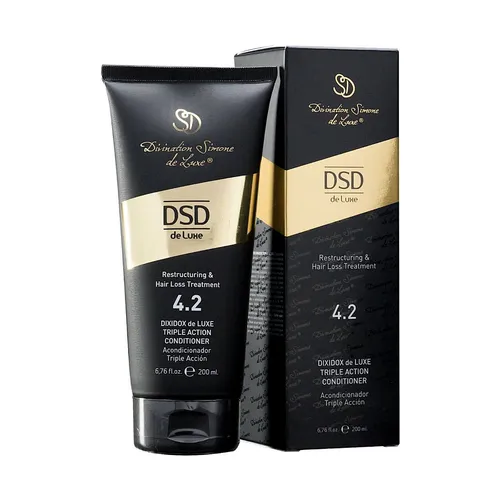 DSD de Luxe Haarspülung 4.2 Triple Action Conditioner - Spülungen mit luxuriöser Pflege für Ihr Haar! Angereichert mit Sheabutter, Kollagen und Sägepalmen-Extrakt für gestärktes Haarwachstum und intensive Regeneration.