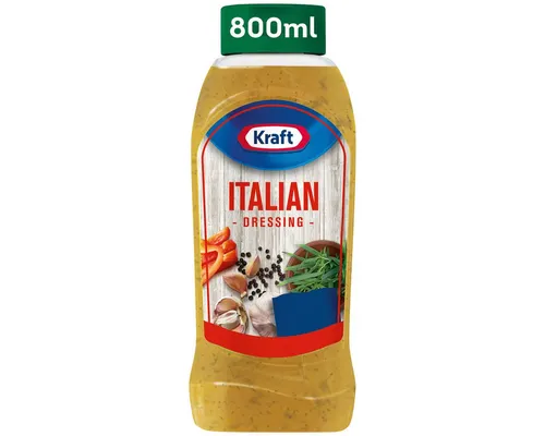 Kraft Italien Dressing 800ml - Salatdressing mit Estragon und Paprika für einen frischen, milden Salatgenuss – ideal für die Küche und perfekt für jede Salatvariation.