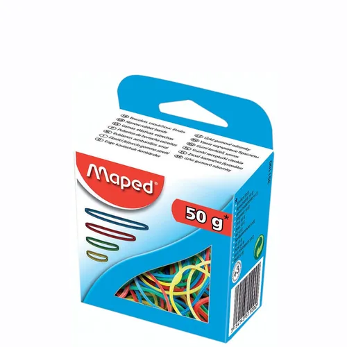 Maped Gummiringe im Karton 50 g sortiert